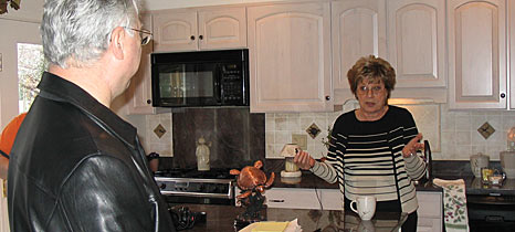 Cookie and Jim Pappas in the kitchen of their Maryland home.